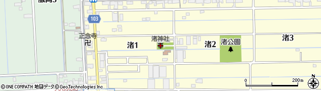 渚神社周辺の地図