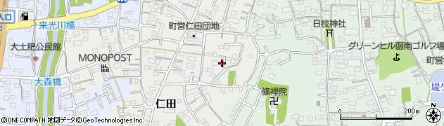 静岡県田方郡函南町仁田729周辺の地図