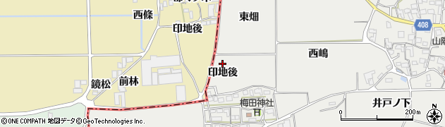 京都府亀岡市旭町（印地後）周辺の地図