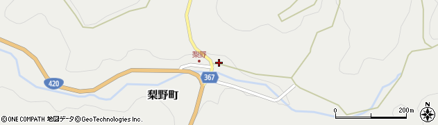 愛知県豊田市梨野町立畑周辺の地図