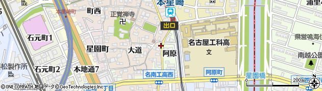 愛知県名古屋市南区本星崎町大道353周辺の地図