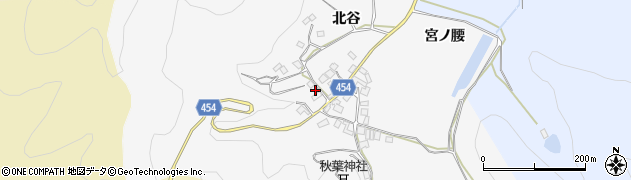 京都府南丹市八木町池ノ内北谷周辺の地図