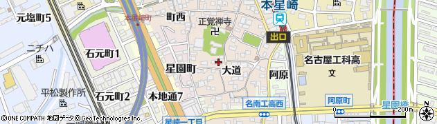 愛知県名古屋市南区本星崎町大道412周辺の地図