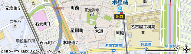 愛知県名古屋市南区本星崎町大道411周辺の地図