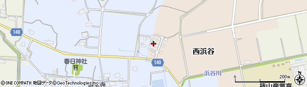 兵庫県丹波篠山市西浜谷421周辺の地図