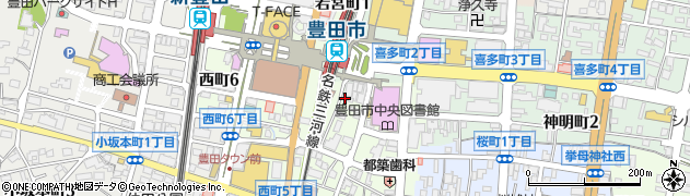焼鳥屋 鳥貴族 豊田市駅東口店（愛知県）周辺の地図