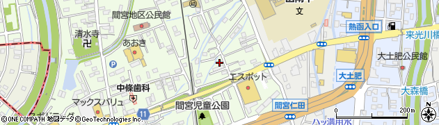 静岡県田方郡函南町間宮787周辺の地図