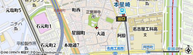 愛知県名古屋市南区本星崎町大道413周辺の地図