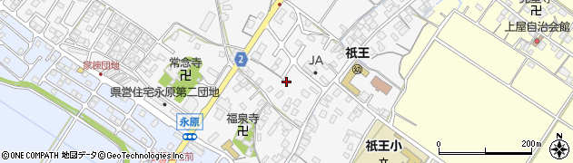 滋賀県野洲市永原625周辺の地図