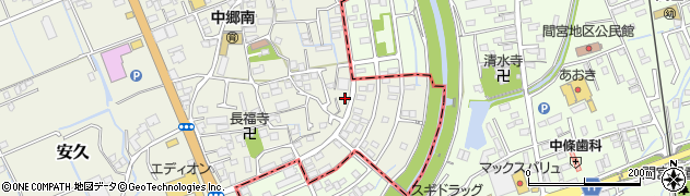 静岡県三島市安久658周辺の地図