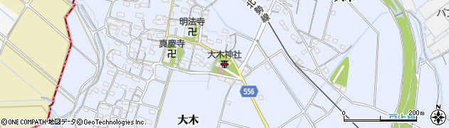 大木神社周辺の地図