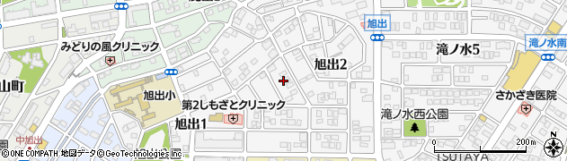 愛知県名古屋市緑区旭出周辺の地図