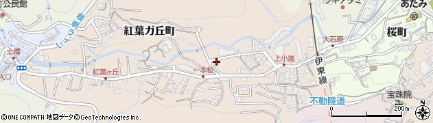 静岡県熱海市紅葉ガ丘町周辺の地図