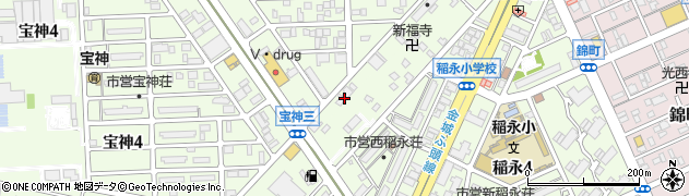 レインボー薬局宝神店周辺の地図