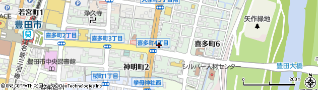 百五銀行豊田支店 ＡＴＭ周辺の地図