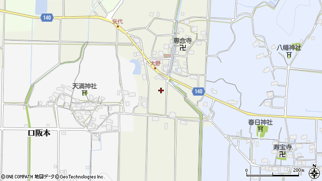 〒669-2355 兵庫県丹波篠山市大野の地図