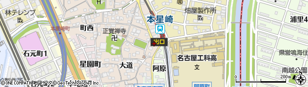 愛知県名古屋市南区本星崎町大道430周辺の地図