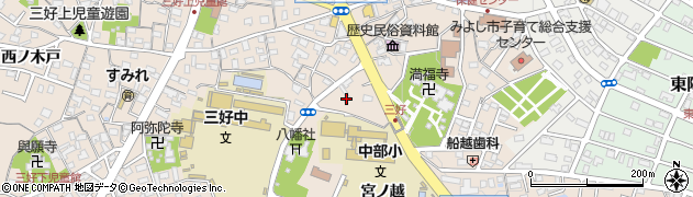 愛知県みよし市三好町（片原山）周辺の地図