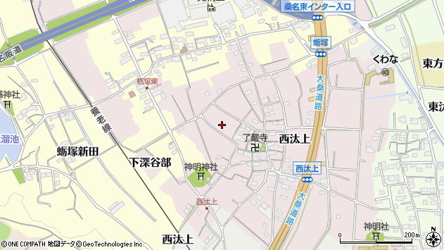 〒511-0807 三重県桑名市西汰上の地図