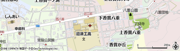 静岡県立沼津工業高等学校周辺の地図