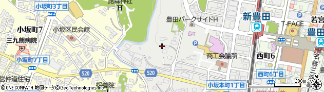 愛知県豊田市小坂本町2丁目周辺の地図