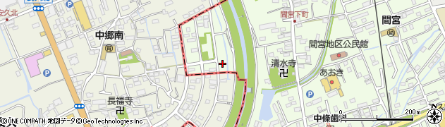 静岡県田方郡函南町間宮887周辺の地図