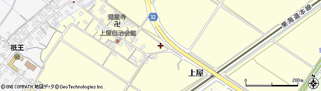 滋賀県野洲市上屋2070周辺の地図