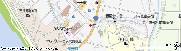 三重県桑名市長島町松ケ島周辺の地図