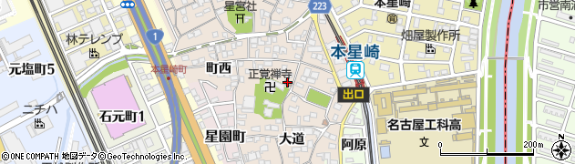 名古屋星崎郵便局周辺の地図