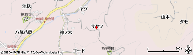 愛知県豊田市幸海町サクソ周辺の地図