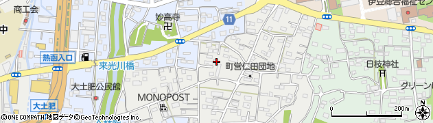 静岡県田方郡函南町仁田783周辺の地図
