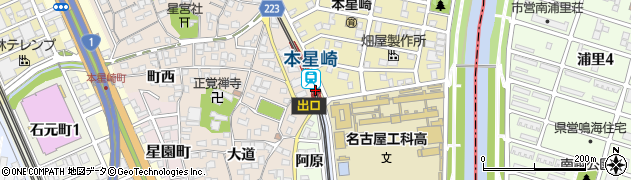 本星崎駅周辺の地図