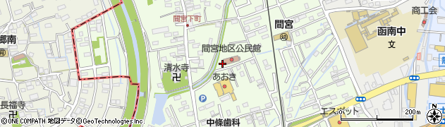 静岡県田方郡函南町間宮838周辺の地図