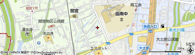静岡県田方郡函南町間宮799周辺の地図