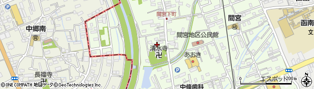 静岡県田方郡函南町間宮297周辺の地図