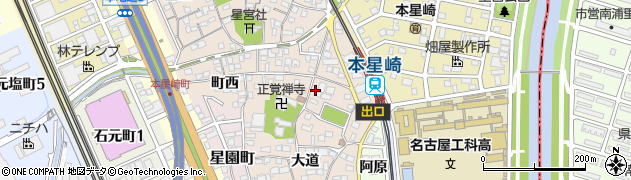 愛知県名古屋市南区本星崎町（町）周辺の地図