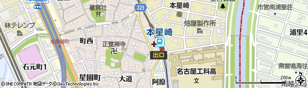愛知県名古屋市南区本星崎町（東浦下）周辺の地図