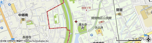 静岡県田方郡函南町間宮289周辺の地図