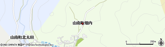 兵庫県丹波市山南町畑内周辺の地図