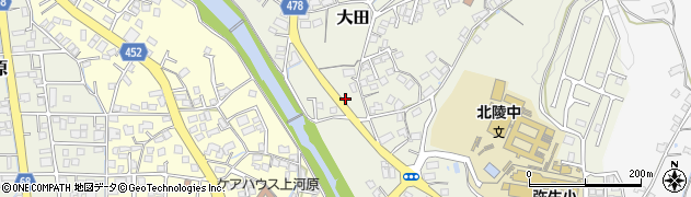 岡山県津山市大田61周辺の地図