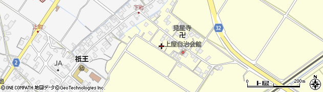 滋賀県野洲市上屋2025周辺の地図