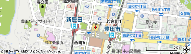 ＪＩＮＳ‐Ｔ‐ＦＡＣＥ豊田店周辺の地図
