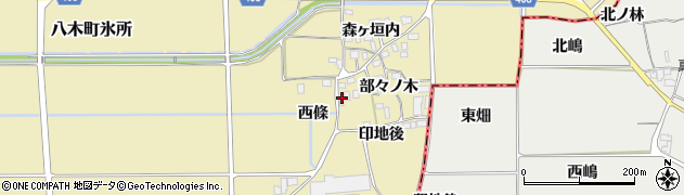 京都府南丹市八木町氷所部々ノ木13周辺の地図