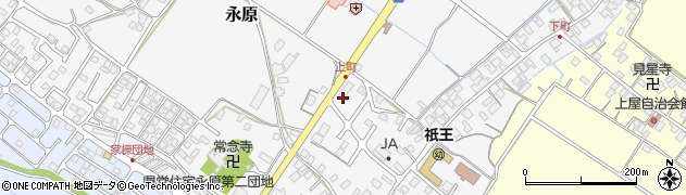 上原成商事株式会社　野洲中央ＳＳ周辺の地図