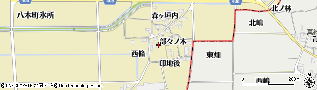 京都府南丹市八木町氷所部々ノ木15周辺の地図