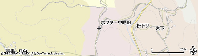 愛知県豊田市平折町（子バタ）周辺の地図