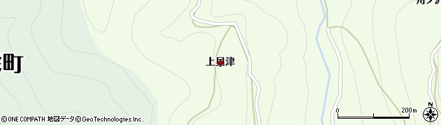 愛知県東栄町（北設楽郡）西薗目（上貝津）周辺の地図