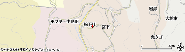 愛知県豊田市桑原田町（松下リ）周辺の地図