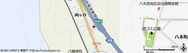 京都府南丹市八木町玉ノ井（仲山）周辺の地図