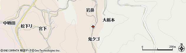 愛知県豊田市桑原田町鬼クゴ2周辺の地図
